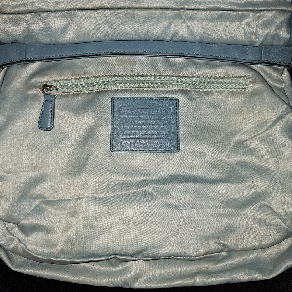 Coach Campbell Leather Satchel/Crossbody Purse - Picture 7 of 9
